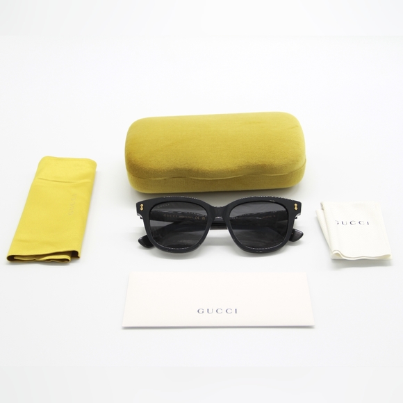 NEW GUCCI SUNGLASSES GG1264S 001 BLACK UNISEX GUCCI EYEWEAR - Picture 10 of 11